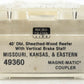 Micro-Trains 04900360 N Scale Missouri Kansas & Eastern 40' Wood Reefer #3100 LN/Box