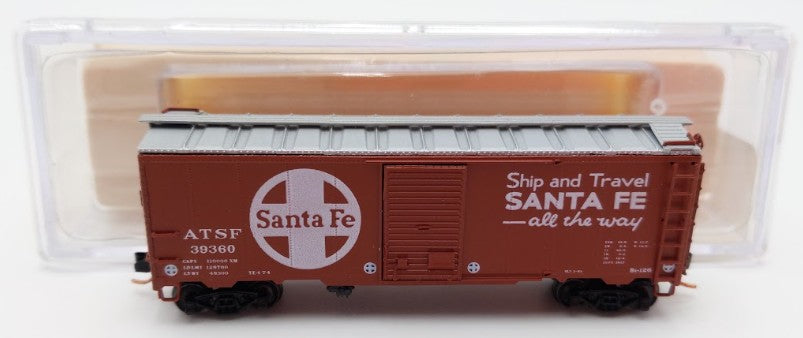 BLW 1088-B1 N Scale Santa Fe 1937 AAR 40' Boxcar #39360 VG/Box