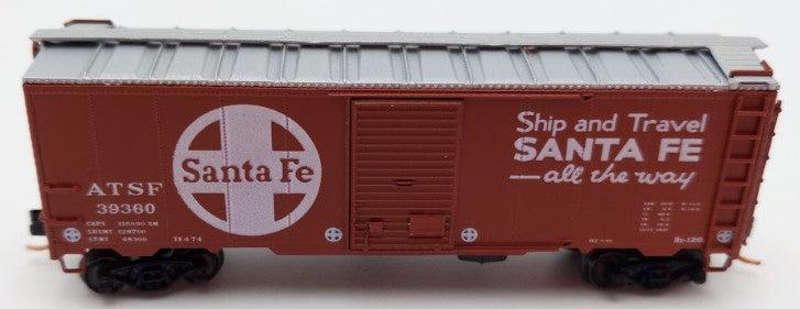 BLW 1088-B1 N Scale Santa Fe 1937 AAR 40' Boxcar #39360 VG/Box
