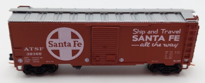 BLW 1088-B1 N Scale Santa Fe 1937 AAR 40' Boxcar #39360 VG/Box