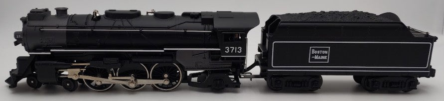 Lionel 6-38641 O Gauge B&M 4-6-2 Pacific Steam Locomotive & Tender #3713