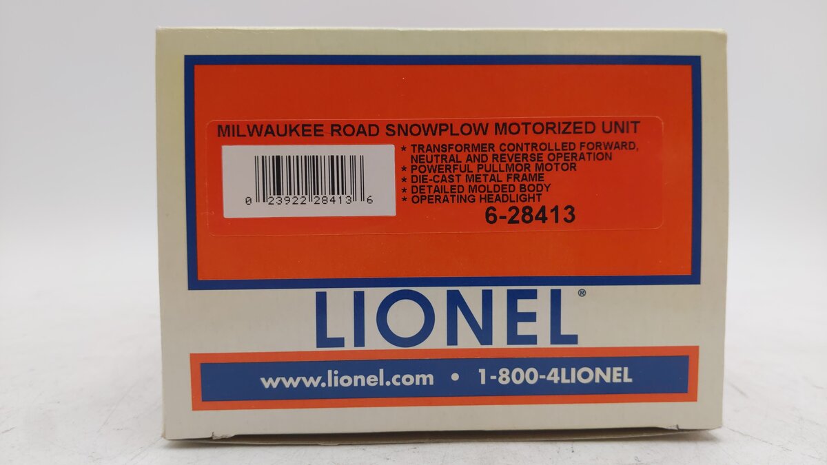 Lionel 6-28413 O Gauge Milwaukee Road Snowplow #X903 EX/Box