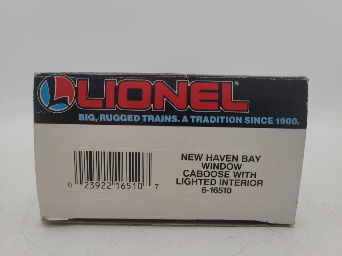 Lionel 6-16510 O New Haven Bay Window Caboose with Lighted Interior #16510 EX/Box
