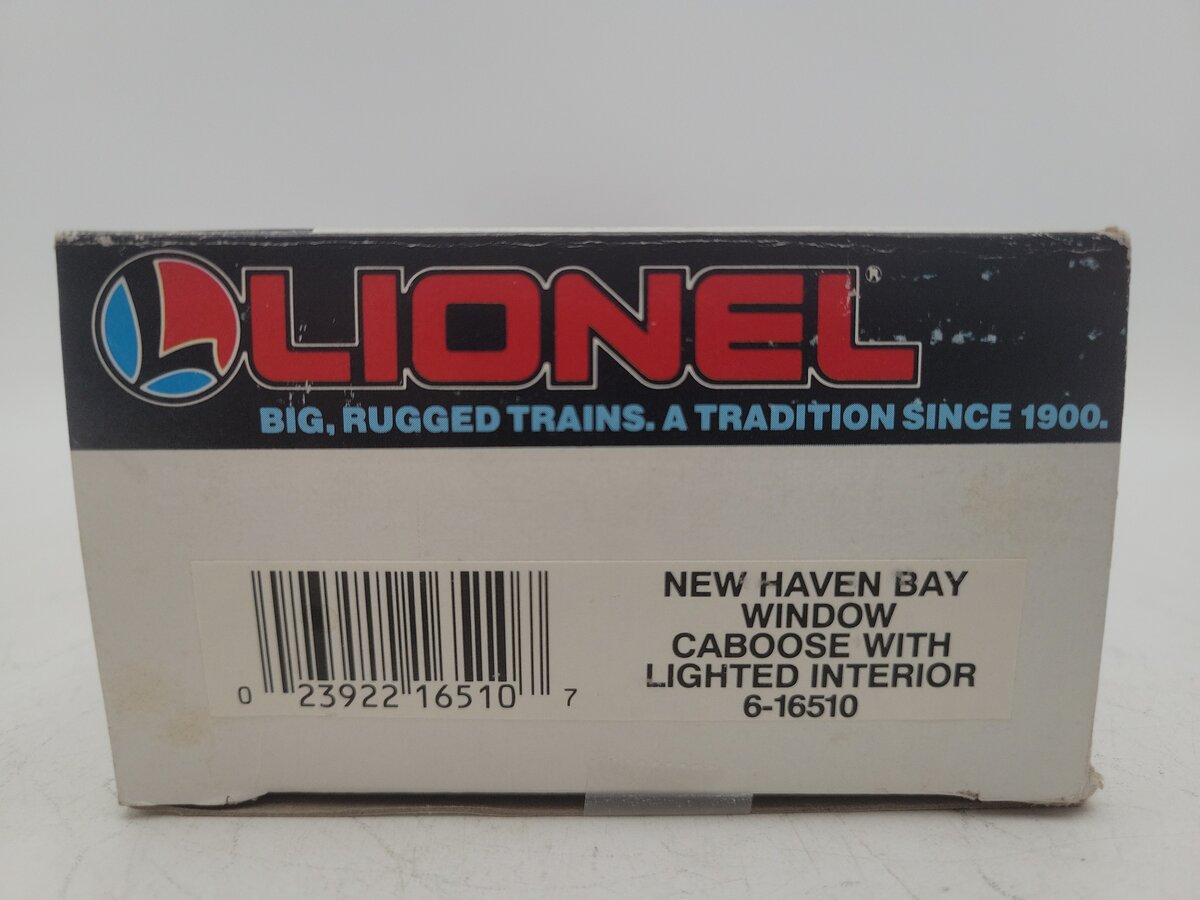 Lionel 6-16510 O New Haven Bay Window Caboose with Lighted Interior #16510 EX/Box