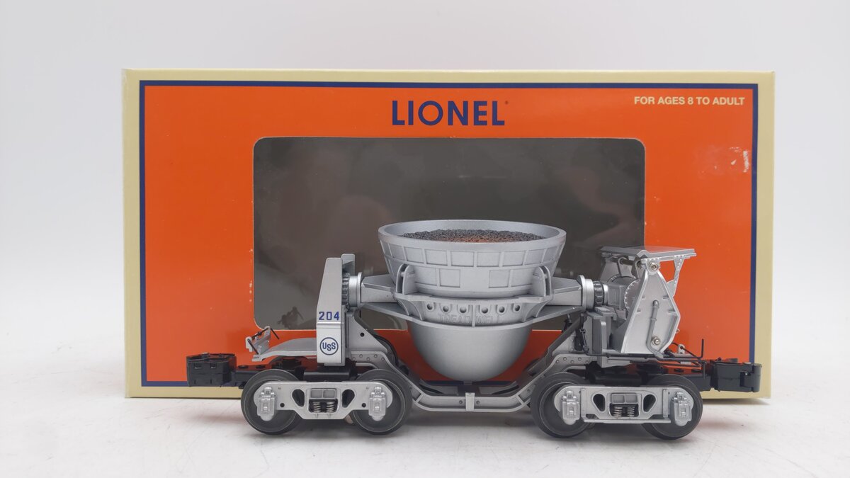 Lionel 6-39445 O Gauge US Steel Slag Car #204 EX/Box