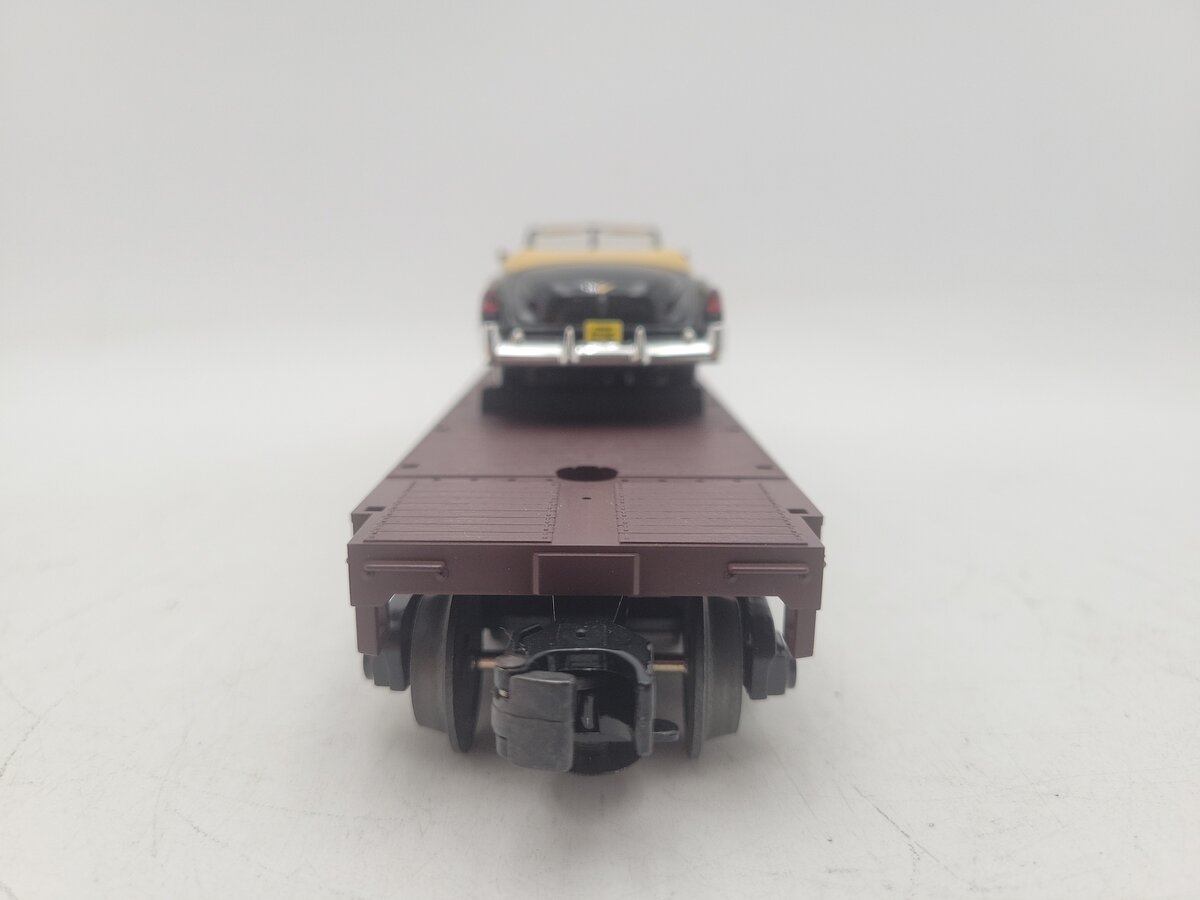 MTH 33-7608 O Gauge NYC Flat Car w/'49 Black Cadillac EX/Box