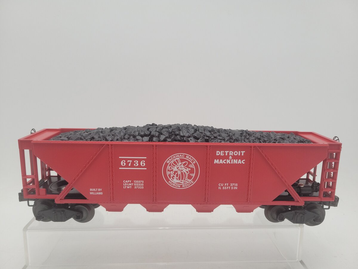 Williams HC04 Detroit & Mackinac 4-Bay Covered Hopper Car EX/Box