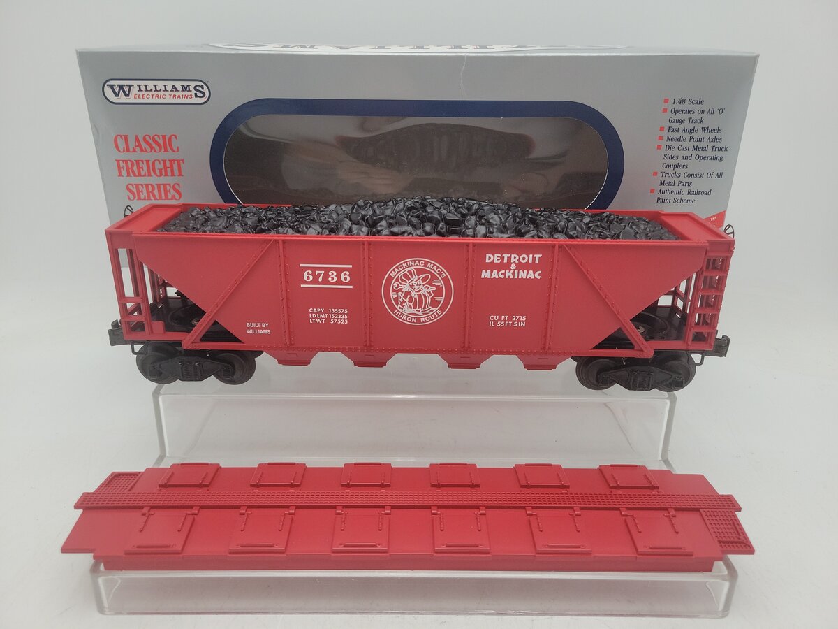 Williams HC04 Detroit & Mackinac 4-Bay Covered Hopper Car EX/Box