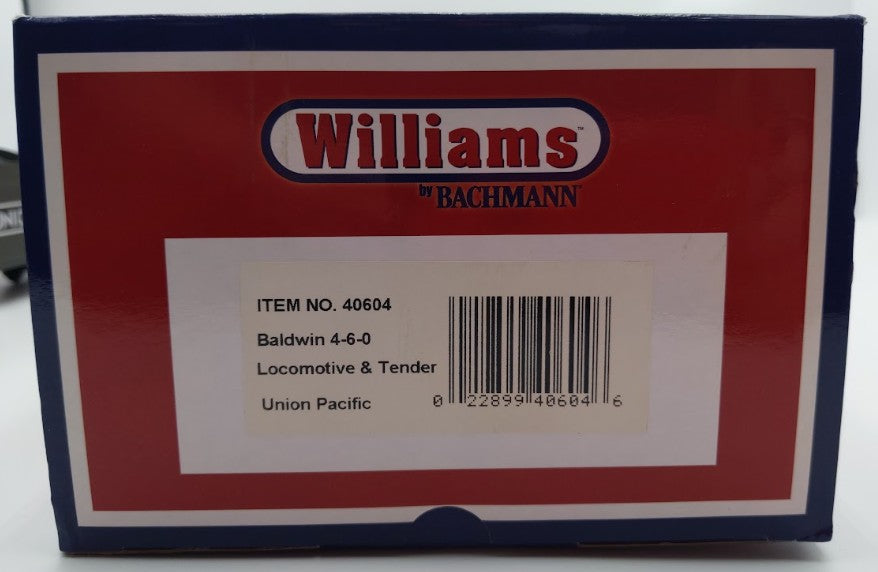 Williams 40604 O Gauge Union Pacific 4-6-0 Baldwin Steam Loco & Tender #1322 EX/Box