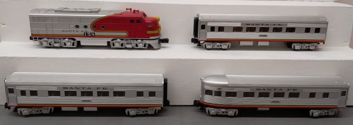 Lionel 6-30001 O Gauge Santa Fe El Capitan Diesel Passenger Train Set VG/Box