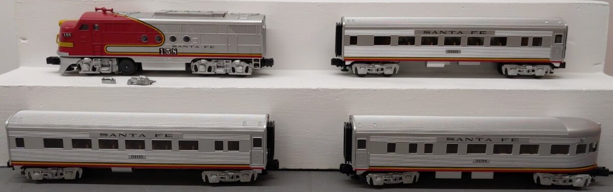 Lionel 6-30001 O Gauge Santa Fe El Capitan Diesel Passenger Train Set VG/Box