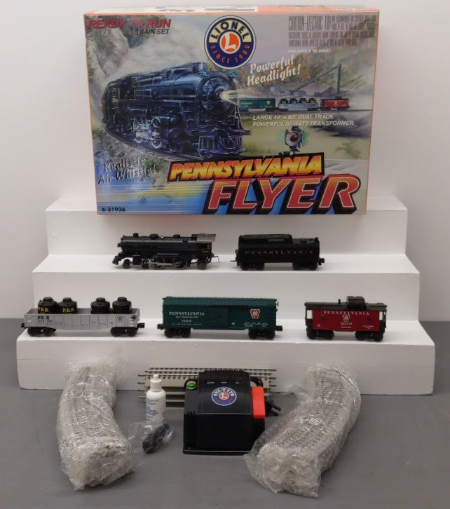 Lionel 6-31936 O Gauge Pennsylvania Flyer Steam Train Set EX/Box