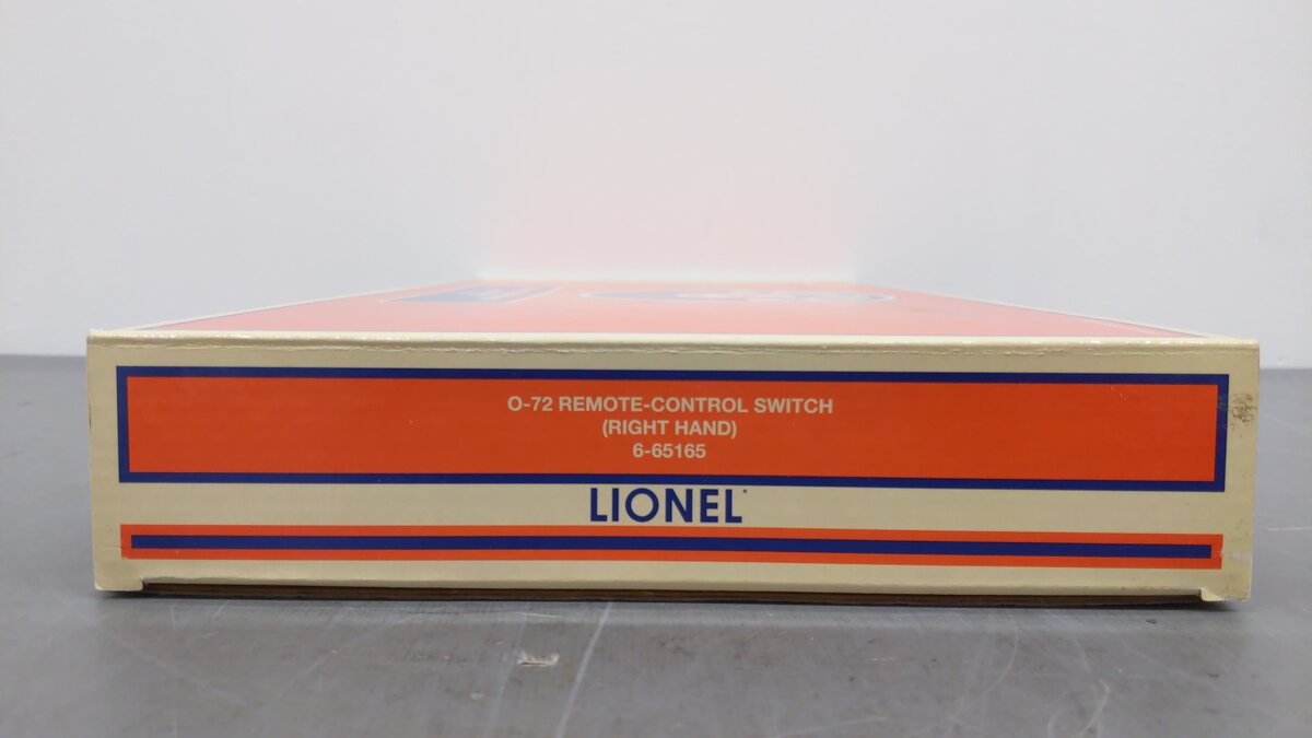 Lionel 6-65165 O Gauge O72 Right Hand Remote Control Switch Turnout EX/Box