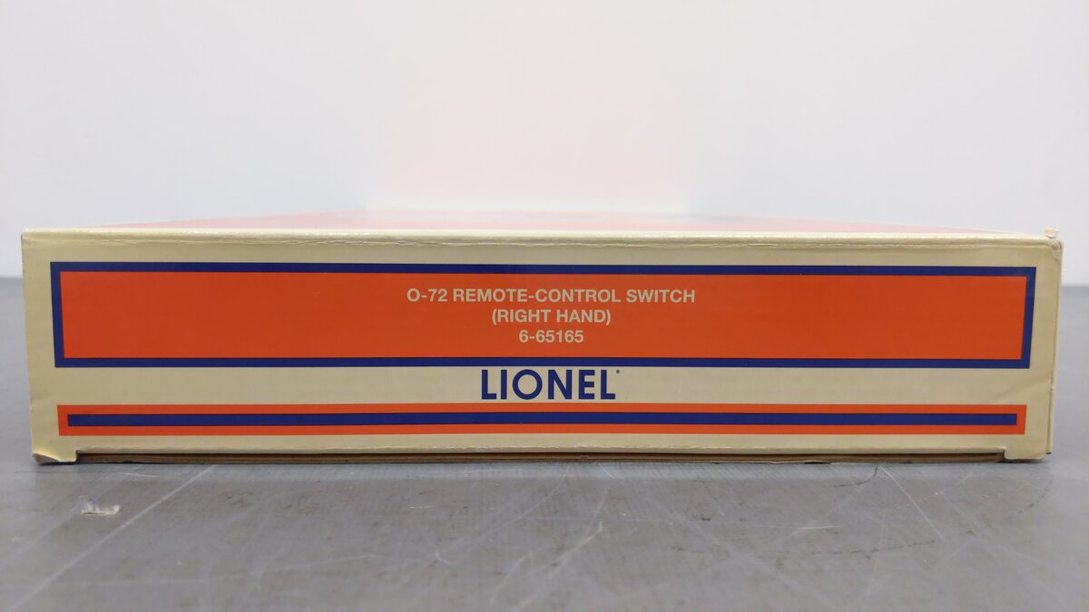 Lionel 6-65165 O Gauge O72 Right Hand Remote Control Switch Turnout EX/Box
