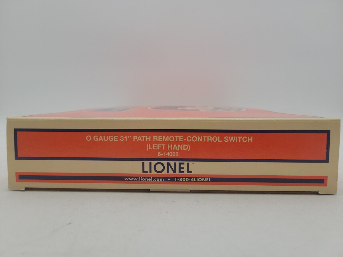 Lionel 6-14062 O Gauge Remote-Control 022 Left Hand Switch Turnout EX/Box