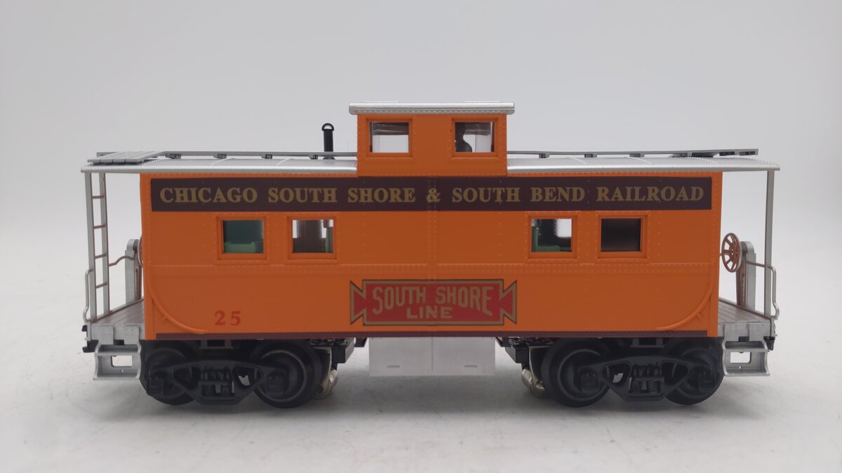 Weaver U2956LD O Gauge Chicago South Shore Caboose #25 (3 Rail) EX/Box