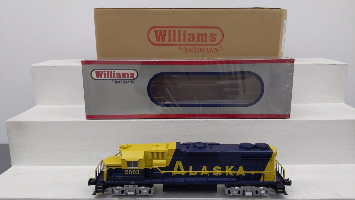 Williams 21217 Alaska Railroad GP38 Powered Diesel Locomotive #2003 EX/Box