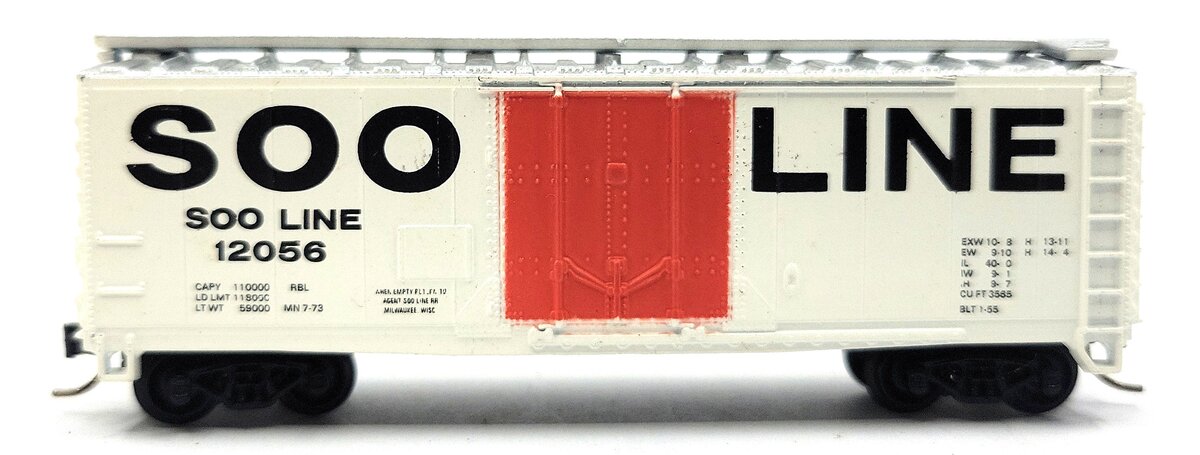 Atlas 3323-2.50 N Scale SOO Line 40' Plug Door Boxcar #12056 LN/Box