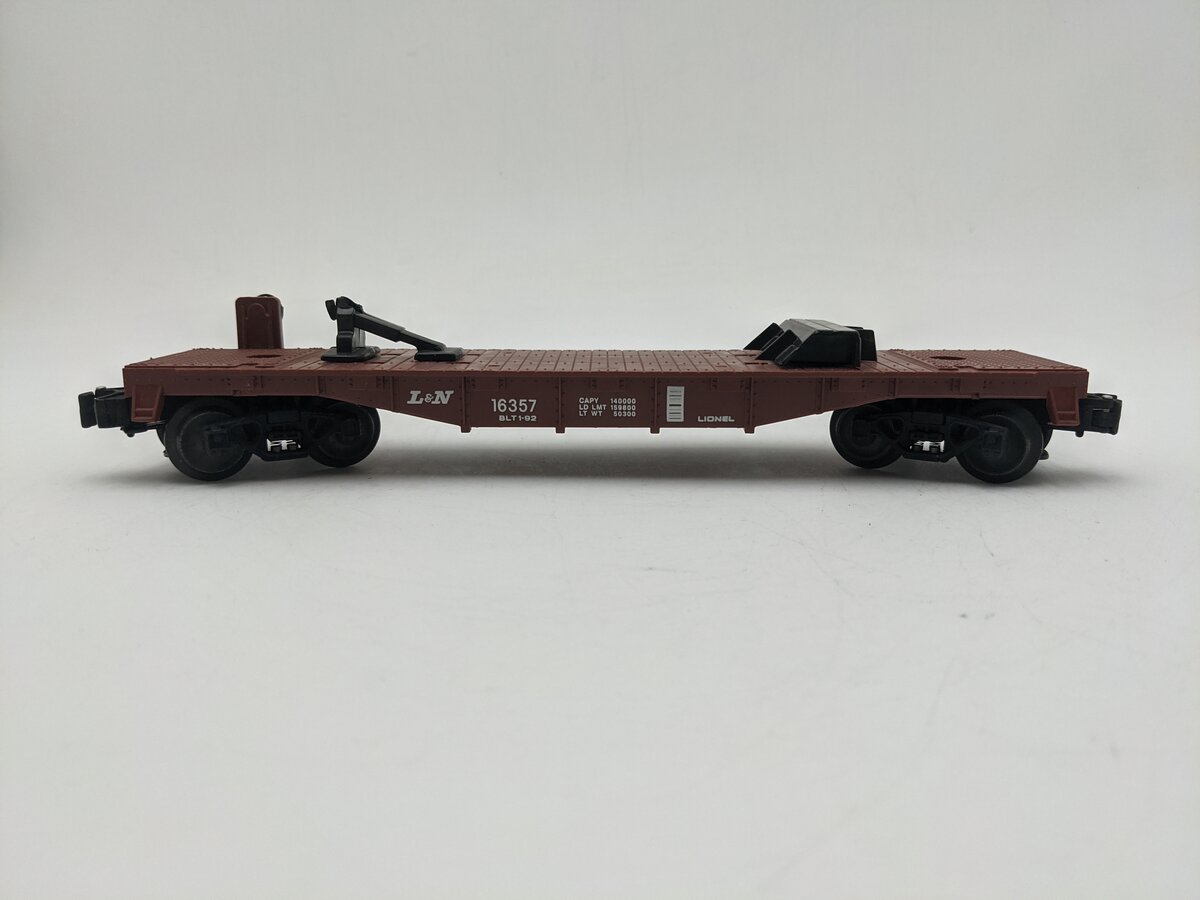Lionel 6-16357 O Gauge Louisville and Nashville Flatcar w/Trailer EX