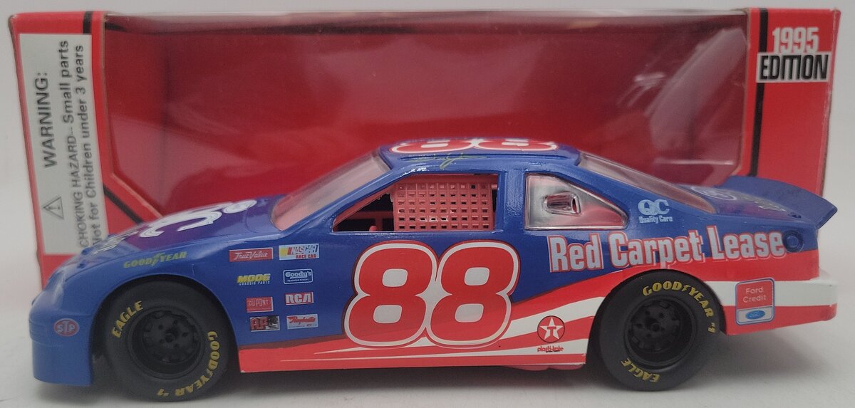 Racing Champions 1995 1:24 Diecast Red Carpet Lease Stock Car Replica #88 EX/Box