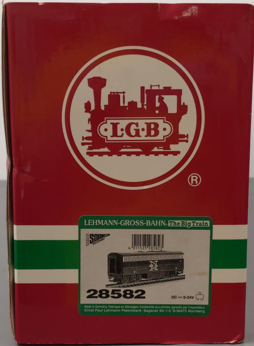 LGB 28582 G Scale New Haven F-7 B-Unit Non-Powered Diesel w/Sound #2025 LN/Box