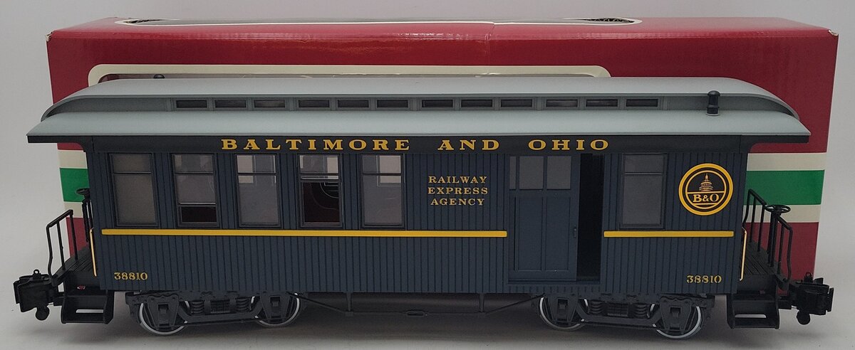 LGB 38810 "G" Scale Baltimore & Ohio Combine Car w/Metal Wheels LN/Box