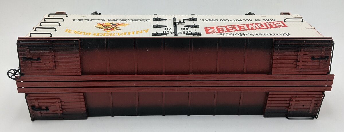 LGB 4070 G Scale Budweiser Woodside Reefer Car #4070 VG/Box