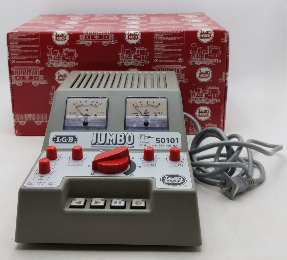 LGB 50101 G Scale 10 AMP Jumbo Transformer Power Pack EX/Box
