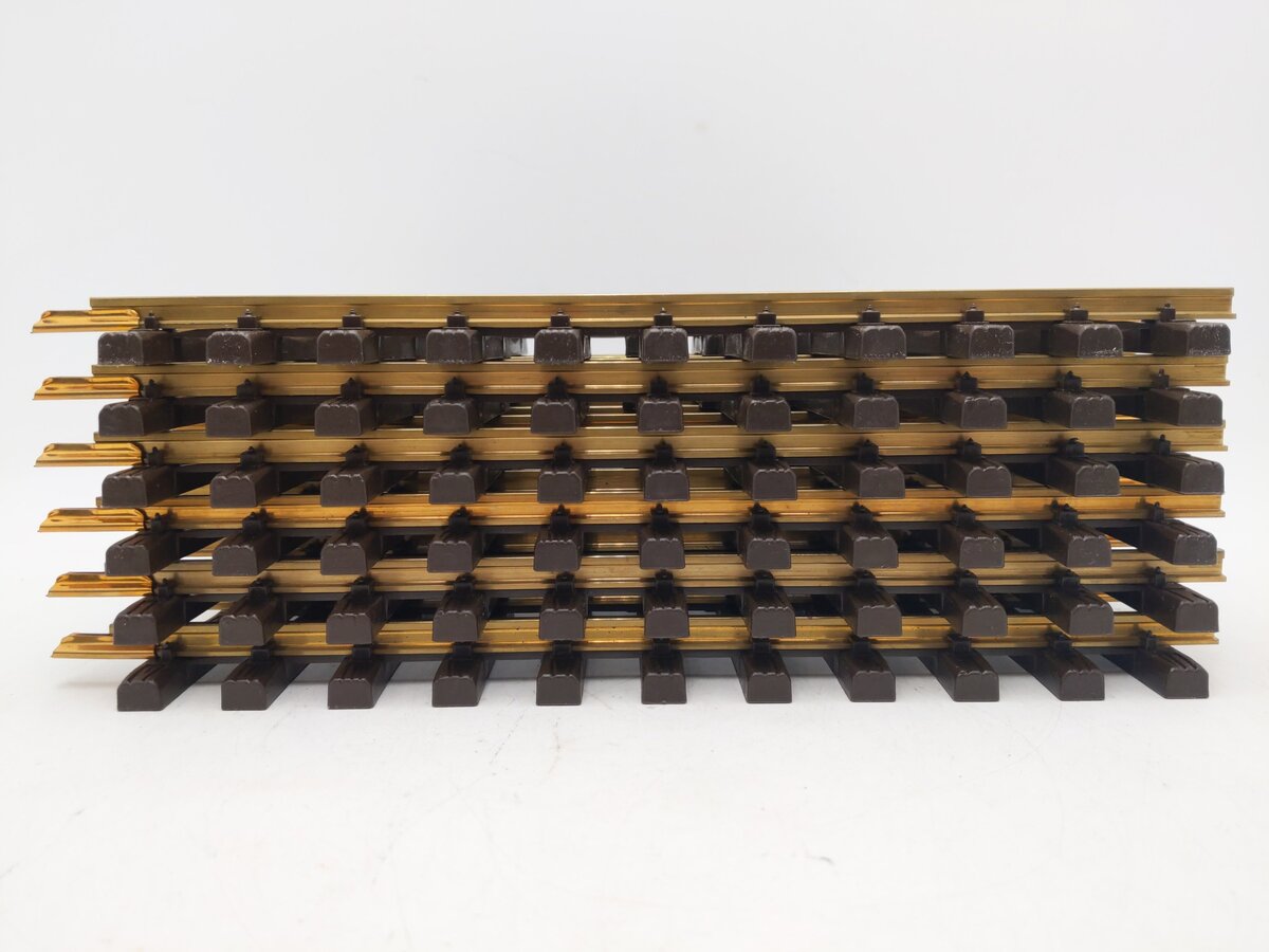 LGB 10000 G Scale 12 Inch Brass Rail Straight Track Sections (Box of 12) EX/Box