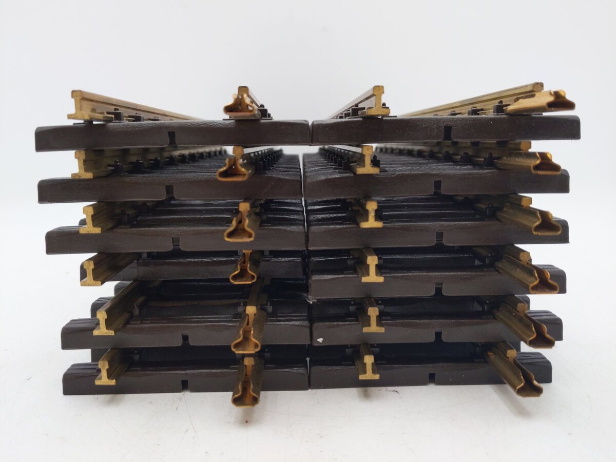 LGB 10000 G Scale 12 Inch Brass Rail Straight Track Sections (Box of 12) EX/Box