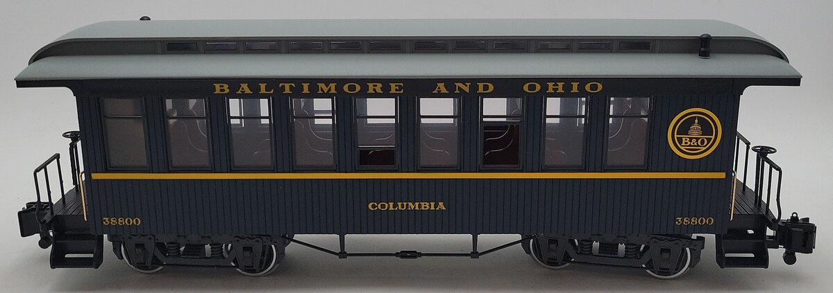 LGB 38800 G Scale Baltimore & Ohio Columbia Illuminated Passenger Car LN/Box