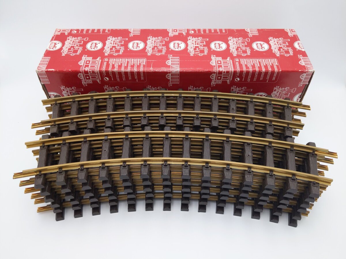 LGB 15000 G Scale Wide Radius Curved Track (Pack of 12) EX/Box