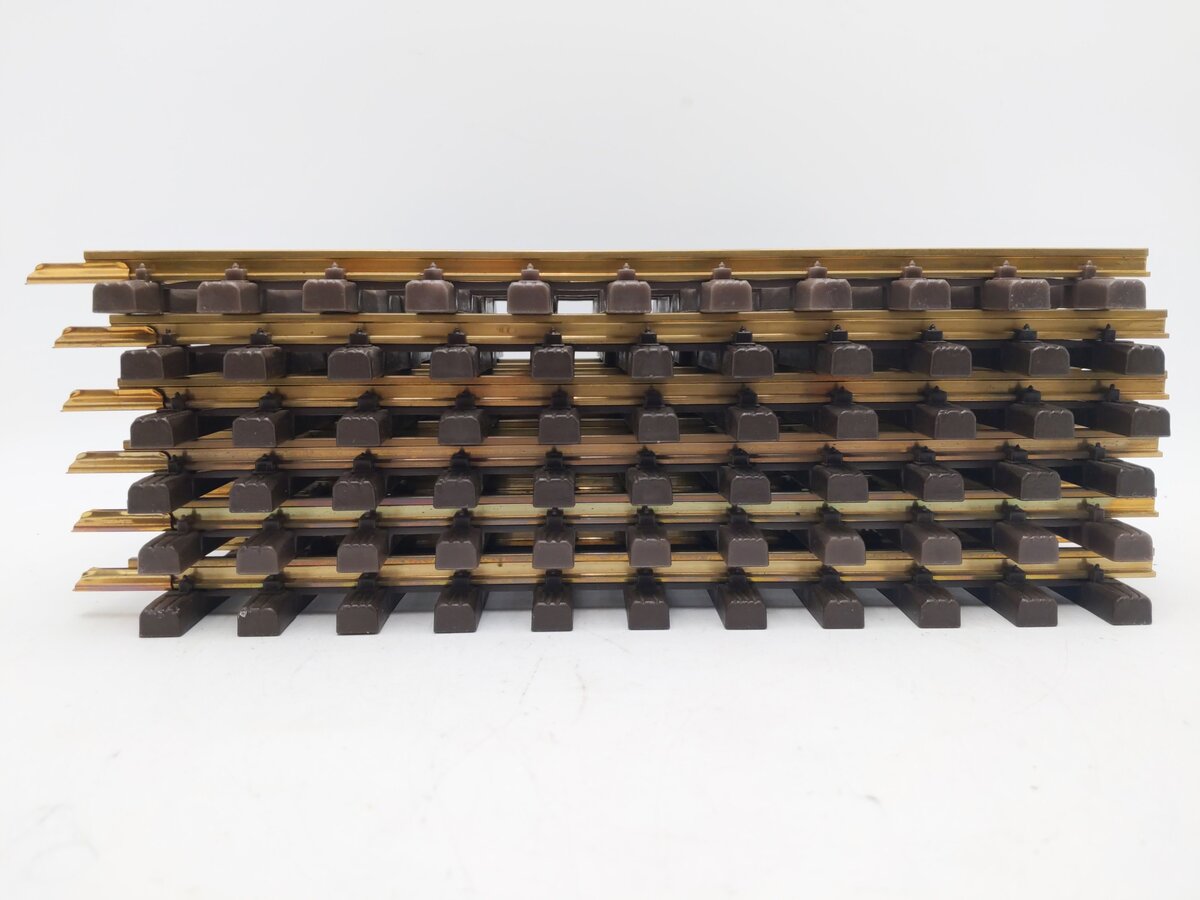 LGB 10000 G Scale 12 Inch Brass Rail Straight Track Sections (12) EX