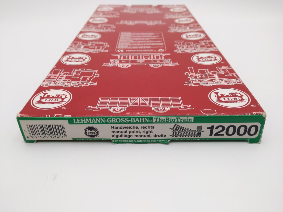 LGB 12000 G Gauge R1 30° Right Hand Manual Switch Turnout EX/Box
