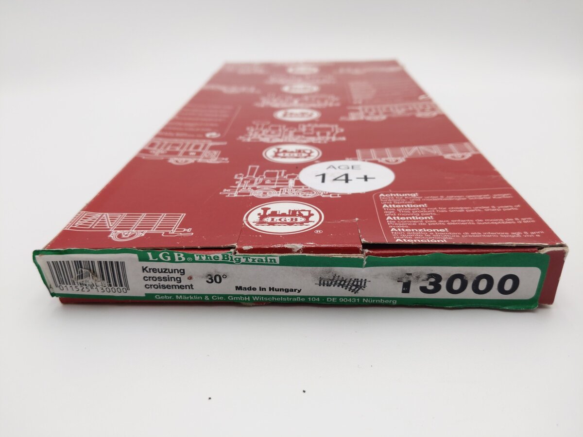 LGB 13000 G Scale 30° Crossing EX/Box