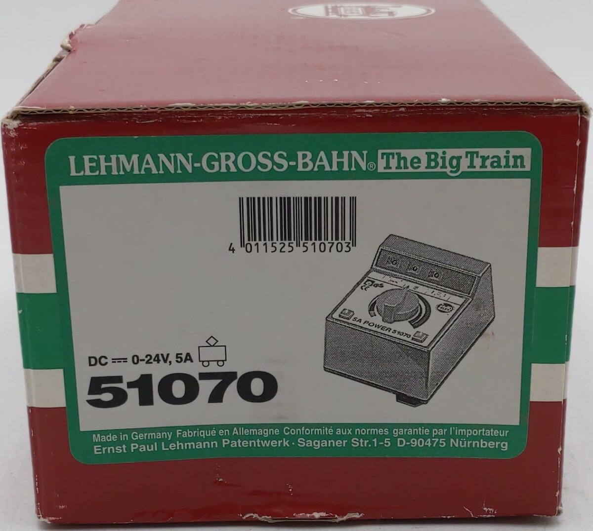 LGB 51070 5 Amp High Power Analog & Throttle EX/Box