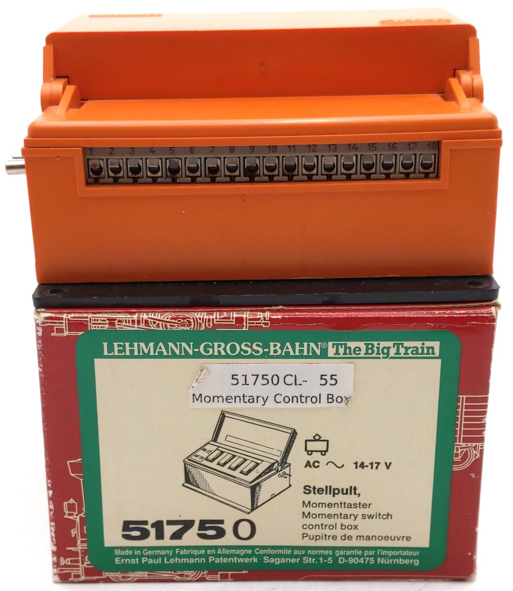 LGB 51750 G Scale Momentary Switch Control Box EX/Box