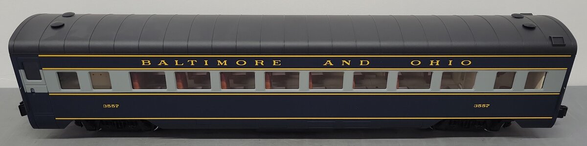 LGB 35570 Baltimore & Ohio Illuminated Passenger Car - Metal Wheels LN/Box