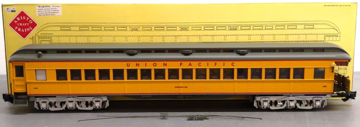 Aristo-Craft 31408 G UP Sherman Hill Heavyweight Observation Car EX/Box