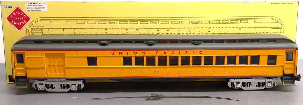 Aristo-Craft 31708 G Union Pacific Heavyweight Combine Car (Metal Wheels) LN/Box