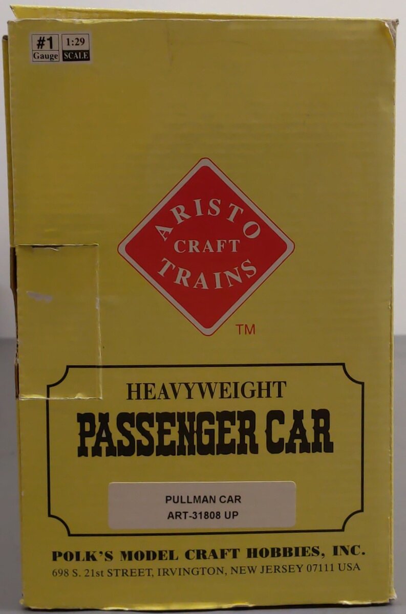 Aristo-Craft 31808 UP "Edgewood" Heavyweight Passenger Car (Metal Wheels) LN/Box