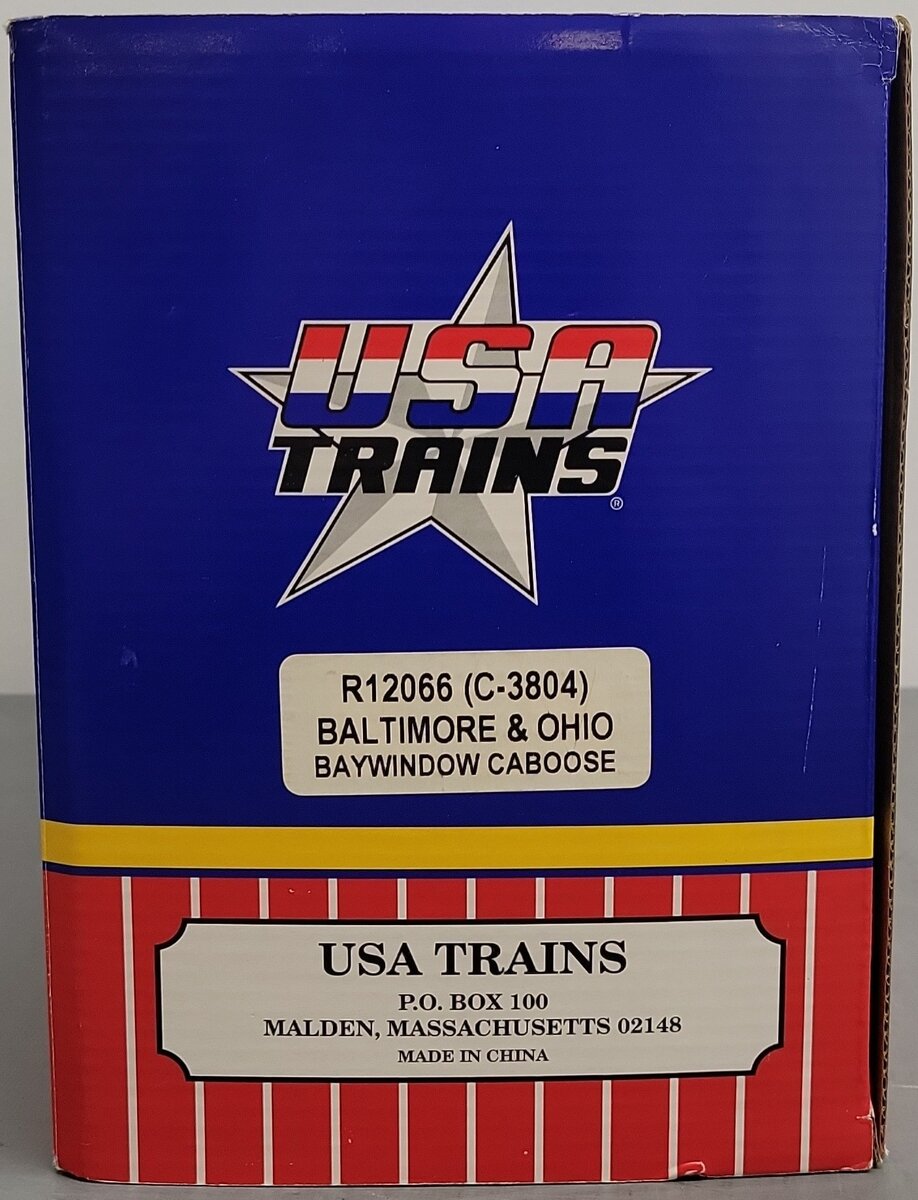 USA Trains 12066 G Baltimore & Ohio Bay Window Caboose #C3804 LN/Box