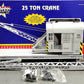 USA Trains 1860 G Maintenance of Way 25-Ton Crane Car Gray w/Metal Wheels NIB