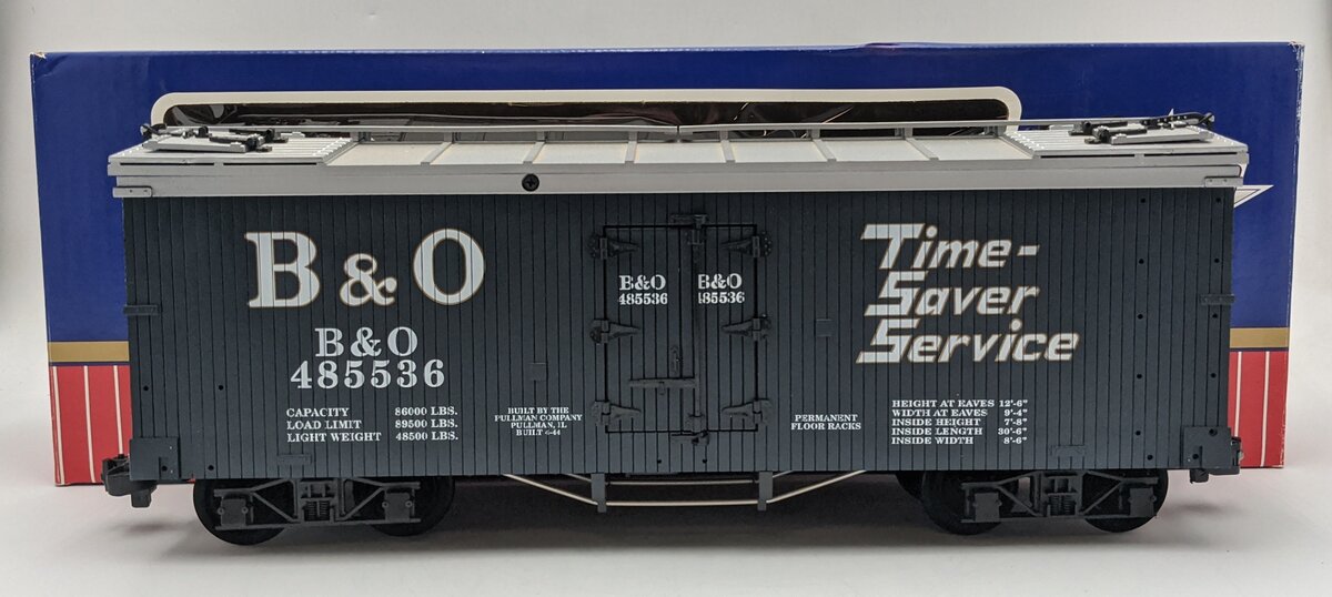 USA Trains 16214 G Baltimore & Ohio Reefer Car #485536 VG/Box