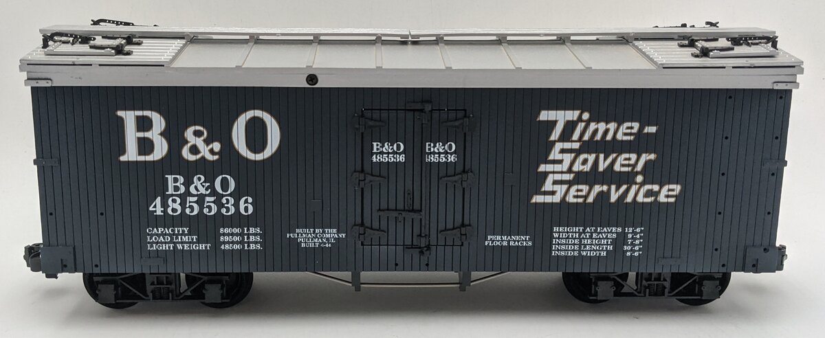 USA Trains 16214 G Baltimore & Ohio Reefer Car #485536 VG/Box