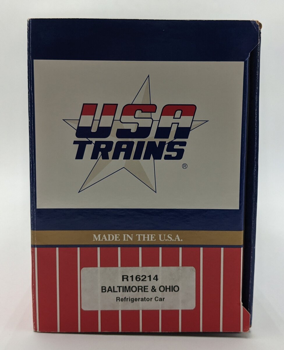 USA Trains 16214 G Baltimore & Ohio Reefer Car #485536 VG/Box