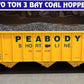 USA Trains R14019 G Peabody 70-Ton 3-Bay Coal Hopper with Coal Load #6637 EX/Box
