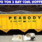 USA Trains R14019 G Peabody 70-Ton 3-Bay Coal Hopper with Coal Load #6638 LN/Box