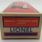 Lionel 6-24248 O Manual Crossing Gate LN/Box