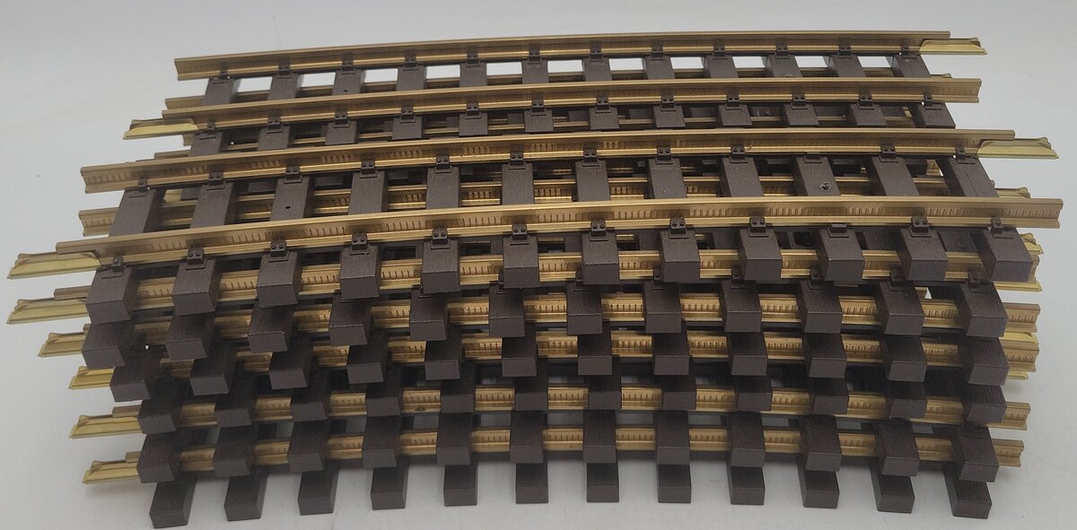 Piko 35215 G Code 332 Brass R5 48.8" Curve Track Sections (12) VG/Box